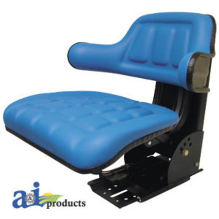 A & I PRODUCTS Flip-Up Seat, Wrap Around Back, BLU 22.5" x18.25" x9.5" A-WF222BU
